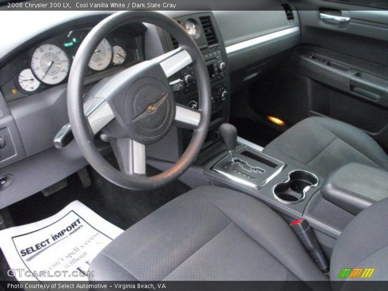 Cool Vanilla White / Dark Slate Gray 2008 Chrysler 300 LX