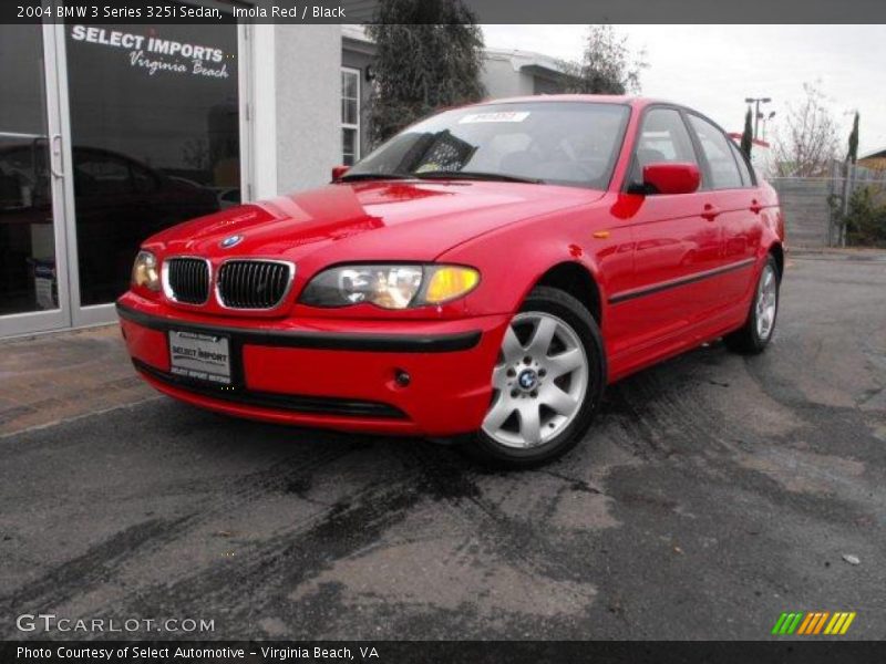 Imola Red / Black 2004 BMW 3 Series 325i Sedan