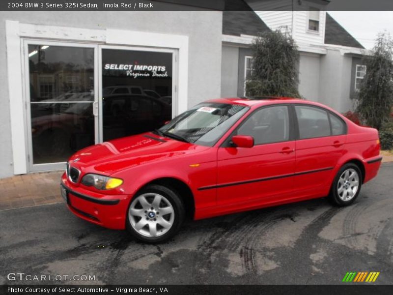 Imola Red / Black 2004 BMW 3 Series 325i Sedan