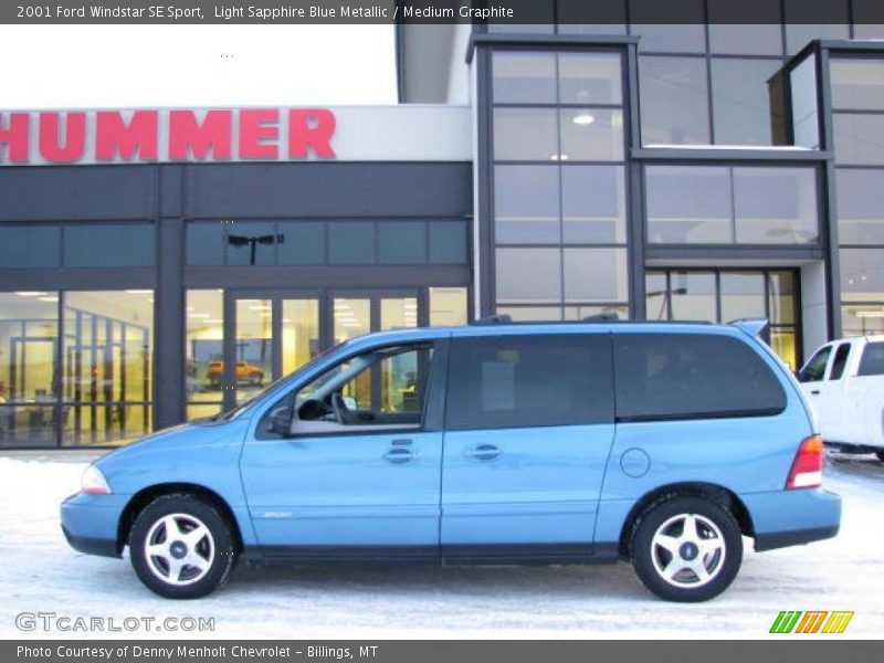 Light Sapphire Blue Metallic / Medium Graphite 2001 Ford Windstar SE Sport