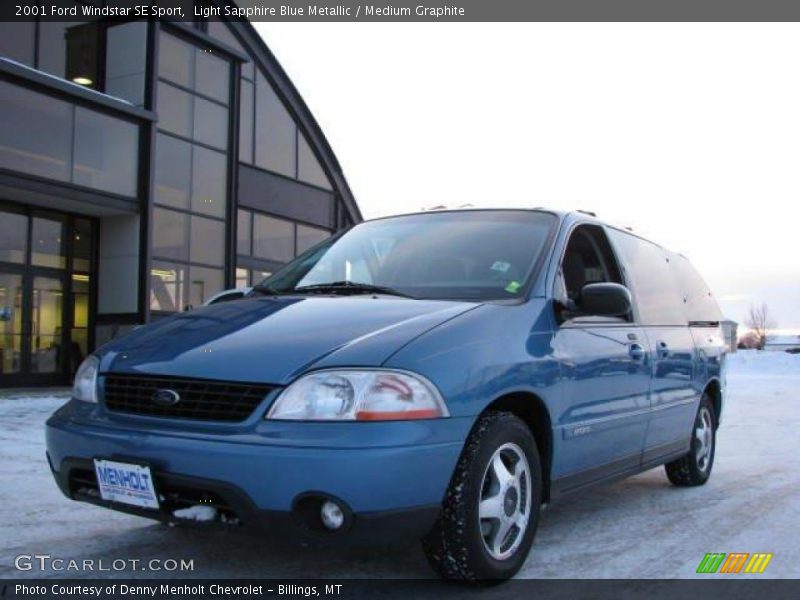 Light Sapphire Blue Metallic / Medium Graphite 2001 Ford Windstar SE Sport