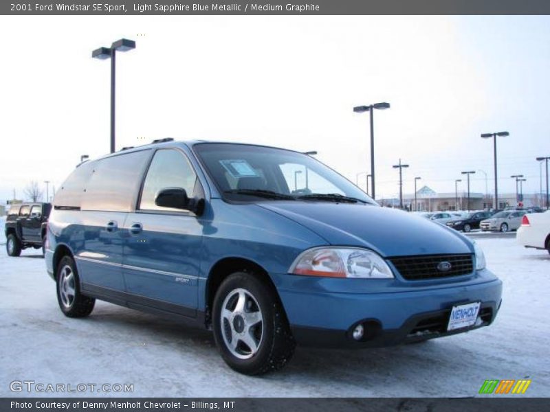 Light Sapphire Blue Metallic / Medium Graphite 2001 Ford Windstar SE Sport