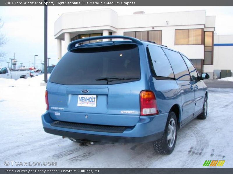 Light Sapphire Blue Metallic / Medium Graphite 2001 Ford Windstar SE Sport