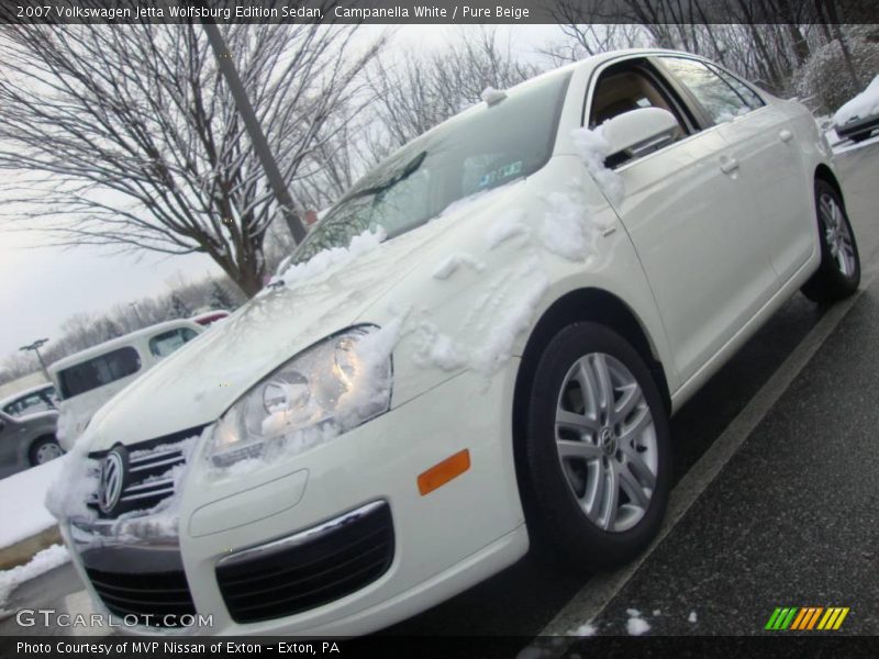 Campanella White / Pure Beige 2007 Volkswagen Jetta Wolfsburg Edition Sedan