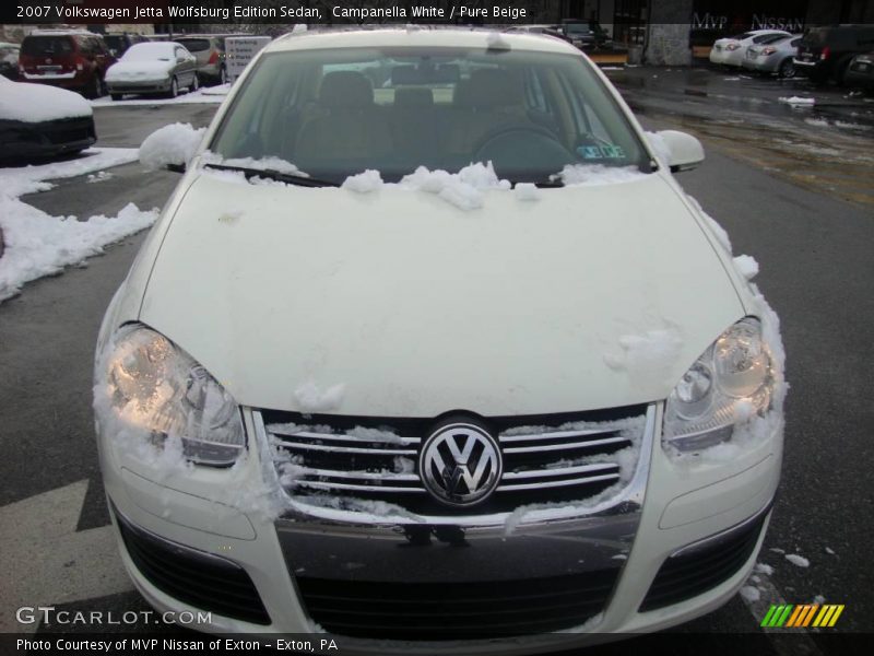Campanella White / Pure Beige 2007 Volkswagen Jetta Wolfsburg Edition Sedan