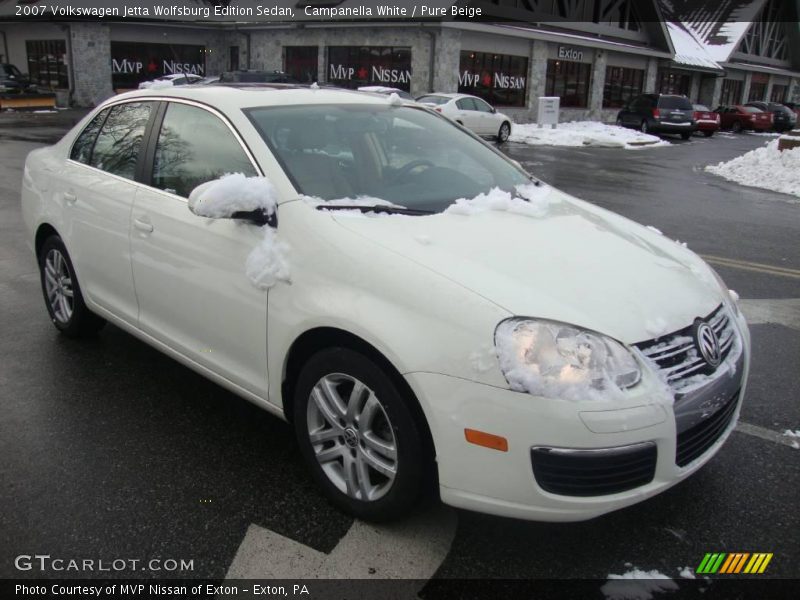 Campanella White / Pure Beige 2007 Volkswagen Jetta Wolfsburg Edition Sedan