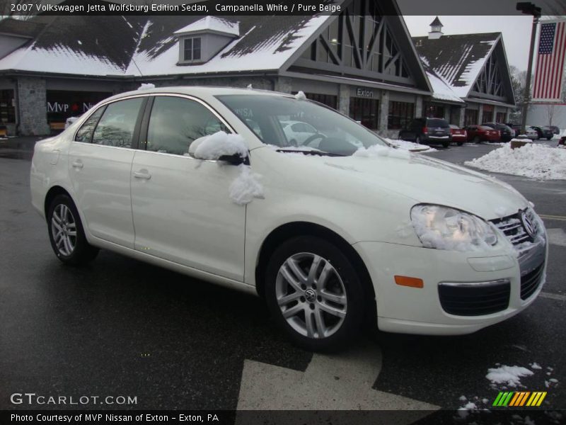 Campanella White / Pure Beige 2007 Volkswagen Jetta Wolfsburg Edition Sedan