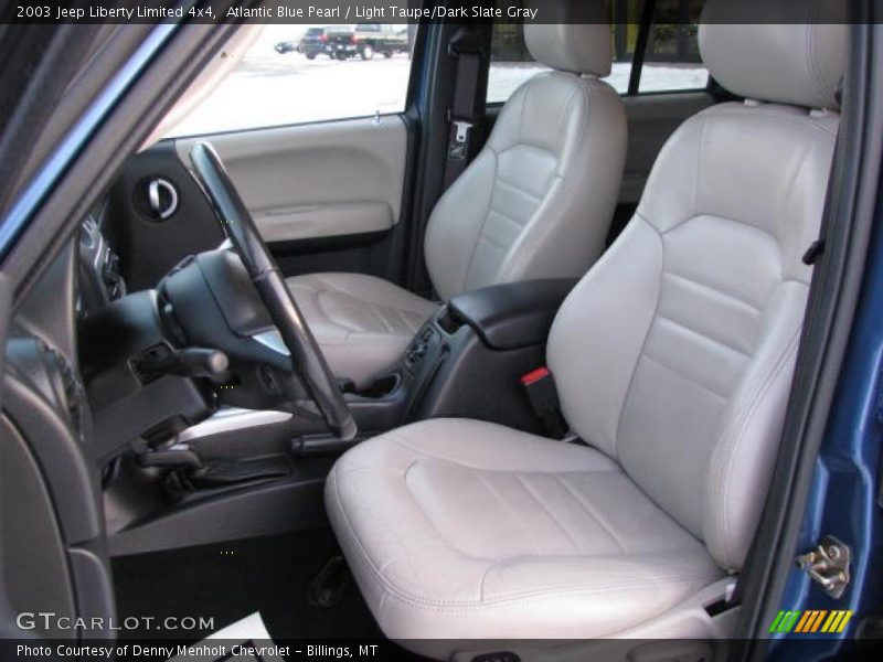 Atlantic Blue Pearl / Light Taupe/Dark Slate Gray 2003 Jeep Liberty Limited 4x4