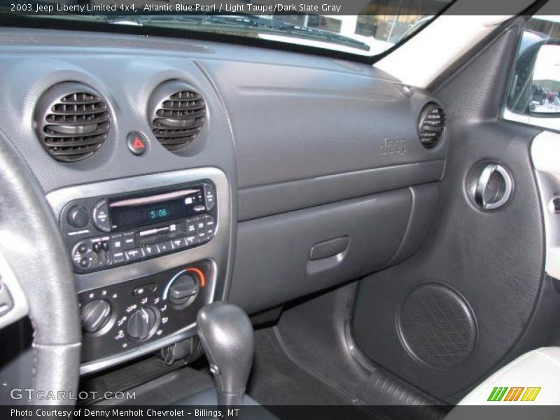 Atlantic Blue Pearl / Light Taupe/Dark Slate Gray 2003 Jeep Liberty Limited 4x4