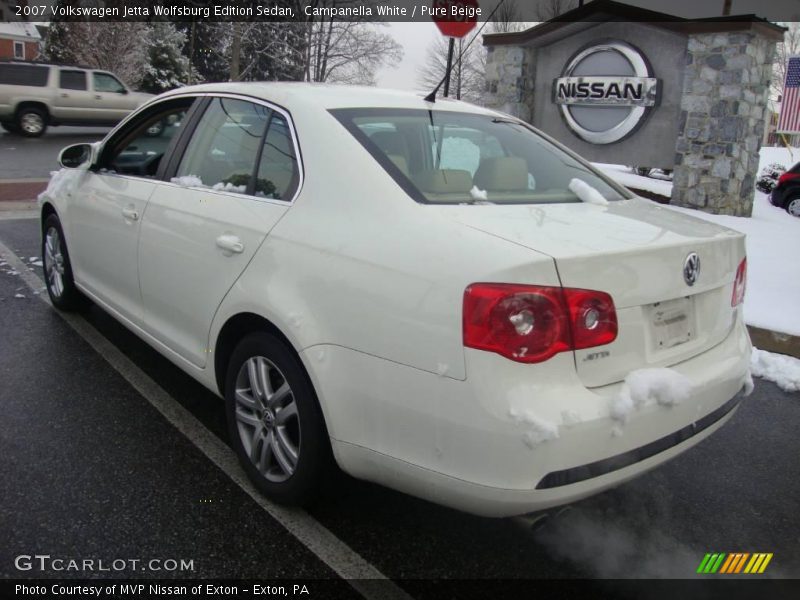 Campanella White / Pure Beige 2007 Volkswagen Jetta Wolfsburg Edition Sedan