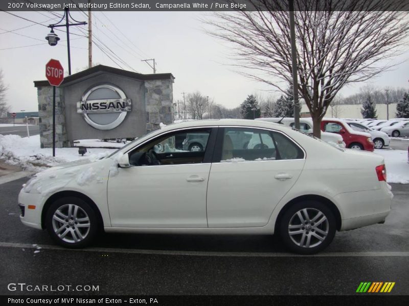 Campanella White / Pure Beige 2007 Volkswagen Jetta Wolfsburg Edition Sedan