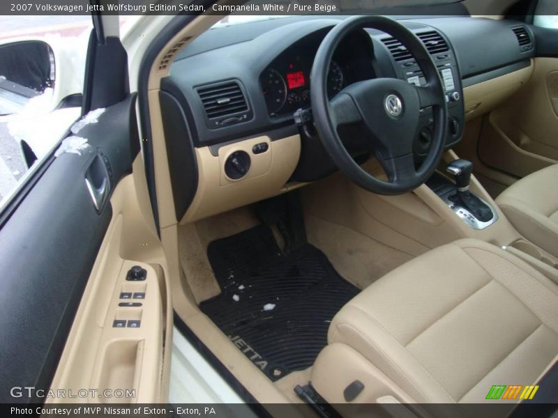 Campanella White / Pure Beige 2007 Volkswagen Jetta Wolfsburg Edition Sedan