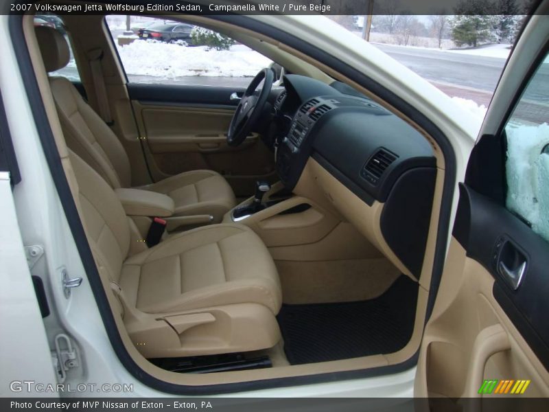 Campanella White / Pure Beige 2007 Volkswagen Jetta Wolfsburg Edition Sedan
