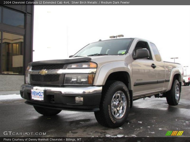 Silver Birch Metallic / Medium Dark Pewter 2004 Chevrolet Colorado LS Extended Cab 4x4