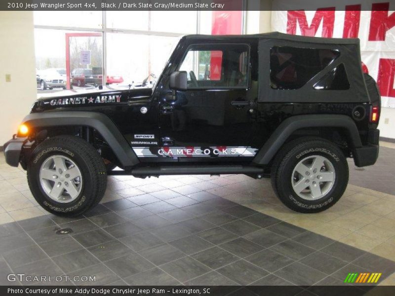 Black / Dark Slate Gray/Medium Slate Gray 2010 Jeep Wrangler Sport 4x4