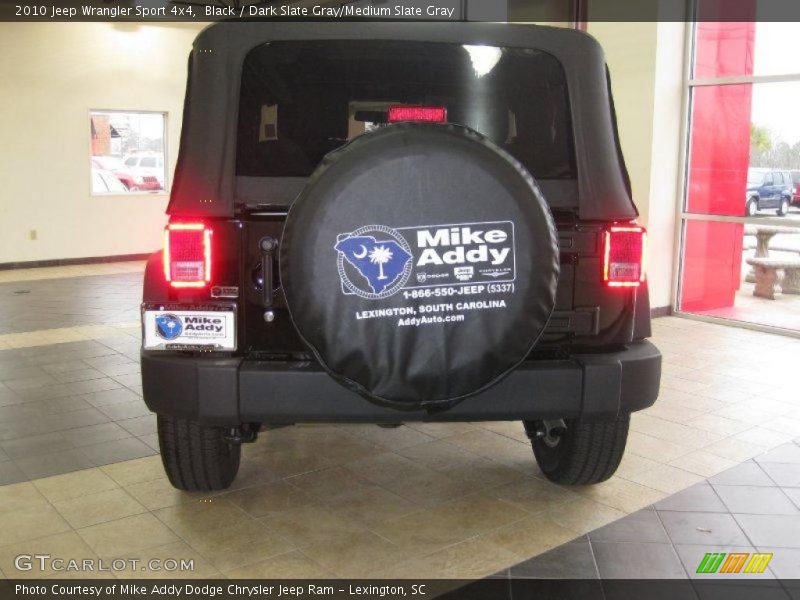 Black / Dark Slate Gray/Medium Slate Gray 2010 Jeep Wrangler Sport 4x4