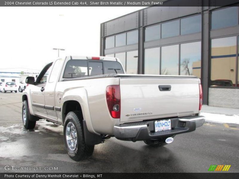 Silver Birch Metallic / Medium Dark Pewter 2004 Chevrolet Colorado LS Extended Cab 4x4