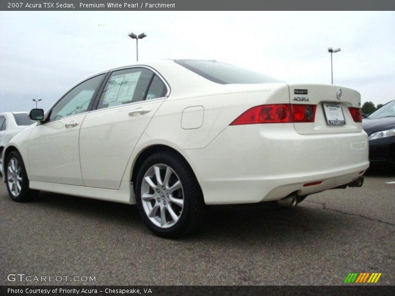 Premium White Pearl / Parchment 2007 Acura TSX Sedan