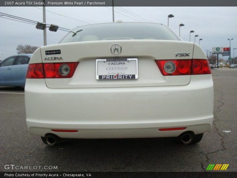 Premium White Pearl / Parchment 2007 Acura TSX Sedan