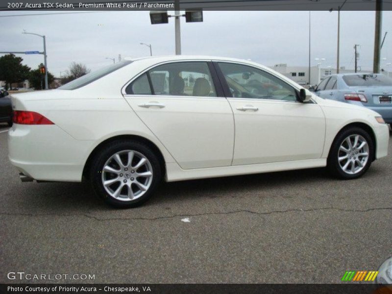 Premium White Pearl / Parchment 2007 Acura TSX Sedan