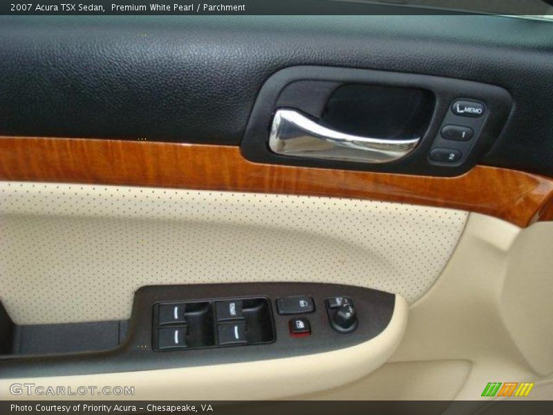 Premium White Pearl / Parchment 2007 Acura TSX Sedan