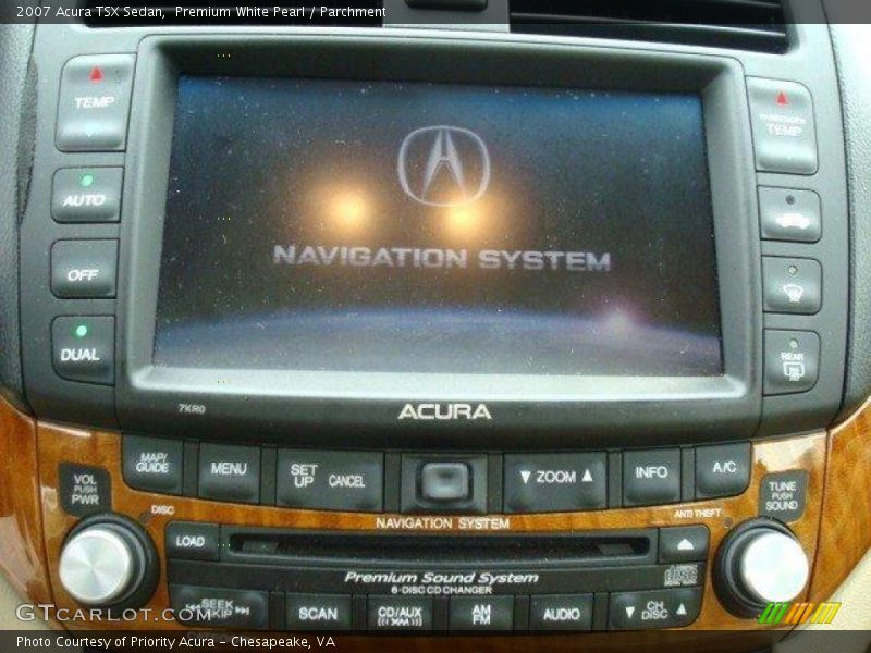 Premium White Pearl / Parchment 2007 Acura TSX Sedan