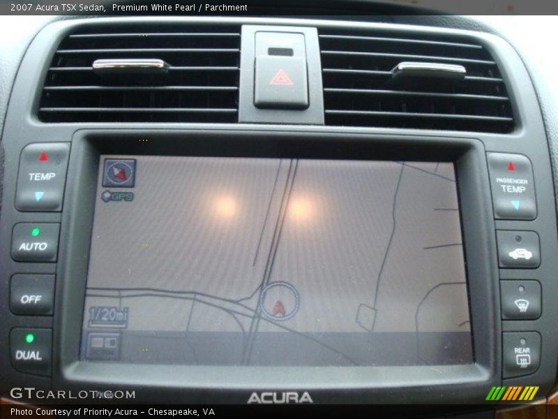 Premium White Pearl / Parchment 2007 Acura TSX Sedan