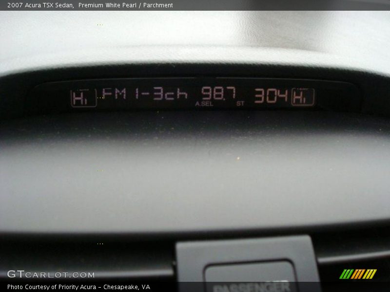 Premium White Pearl / Parchment 2007 Acura TSX Sedan