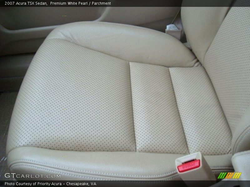 Premium White Pearl / Parchment 2007 Acura TSX Sedan