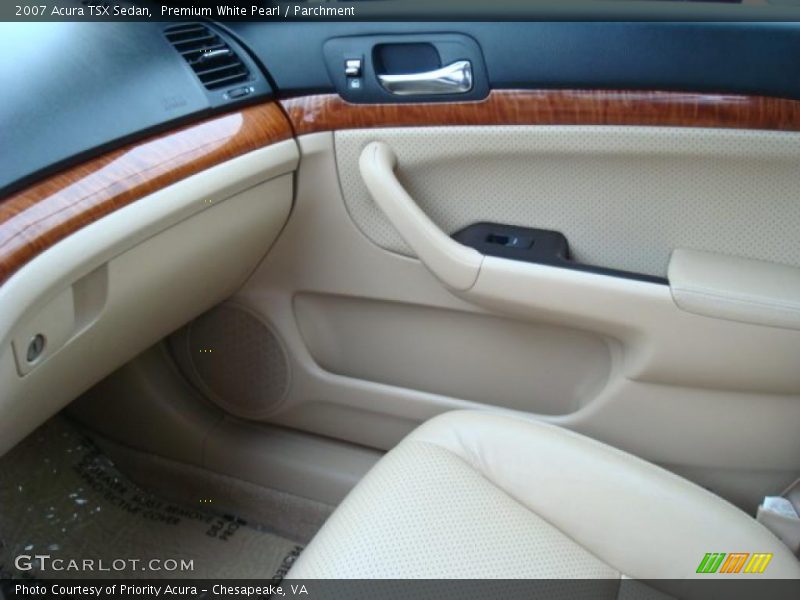Premium White Pearl / Parchment 2007 Acura TSX Sedan