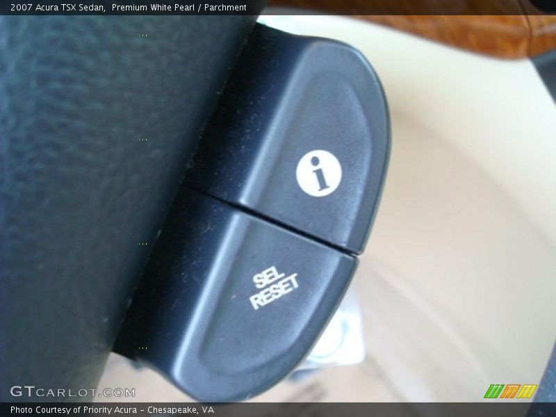 Premium White Pearl / Parchment 2007 Acura TSX Sedan