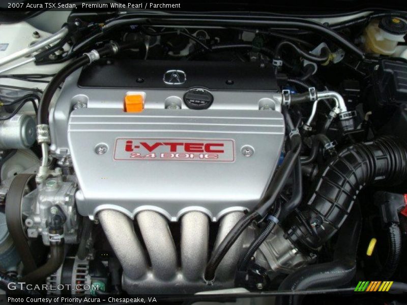 Premium White Pearl / Parchment 2007 Acura TSX Sedan