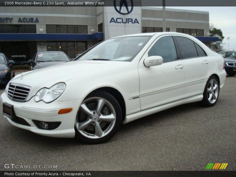 Alabaster White / Ash 2006 Mercedes-Benz C 230 Sport