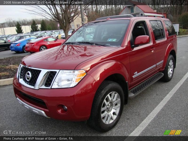 Red Brawn / Graphite 2008 Nissan Pathfinder LE V8 4x4