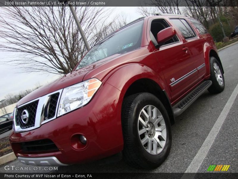 Red Brawn / Graphite 2008 Nissan Pathfinder LE V8 4x4