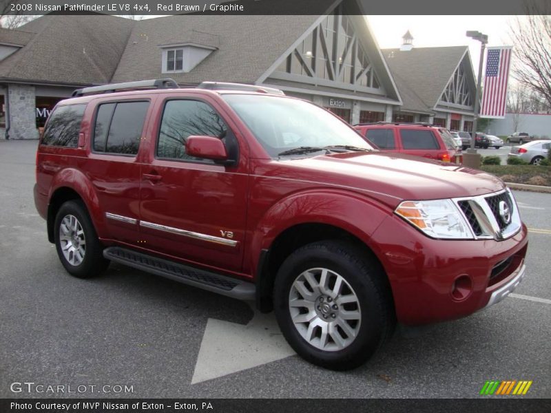 Red Brawn / Graphite 2008 Nissan Pathfinder LE V8 4x4