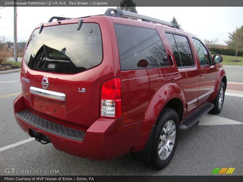 Red Brawn / Graphite 2008 Nissan Pathfinder LE V8 4x4