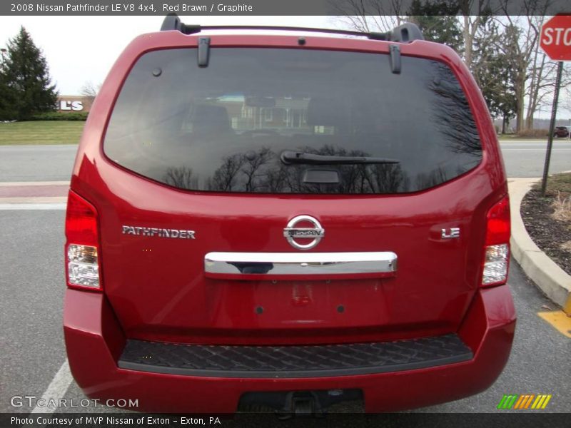 Red Brawn / Graphite 2008 Nissan Pathfinder LE V8 4x4