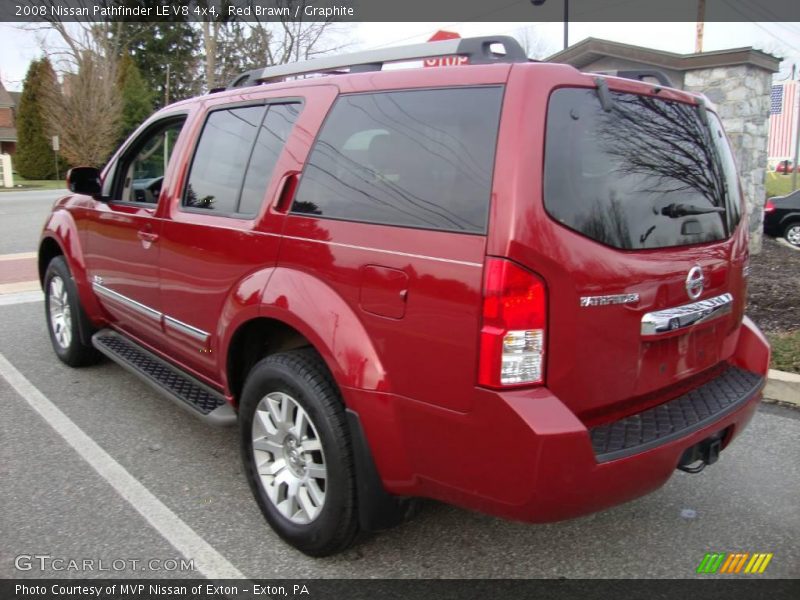 Red Brawn / Graphite 2008 Nissan Pathfinder LE V8 4x4