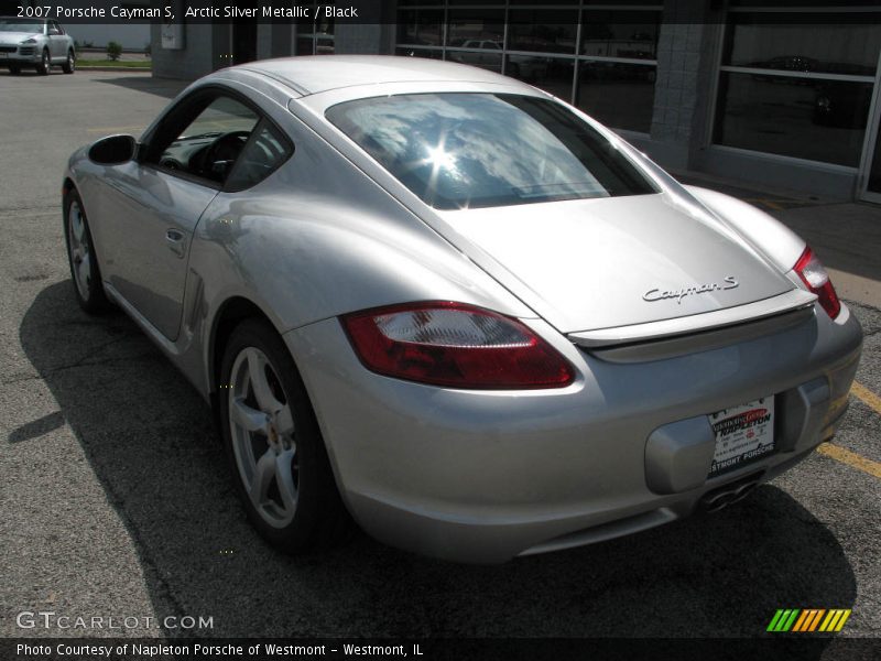 Arctic Silver Metallic / Black 2007 Porsche Cayman S