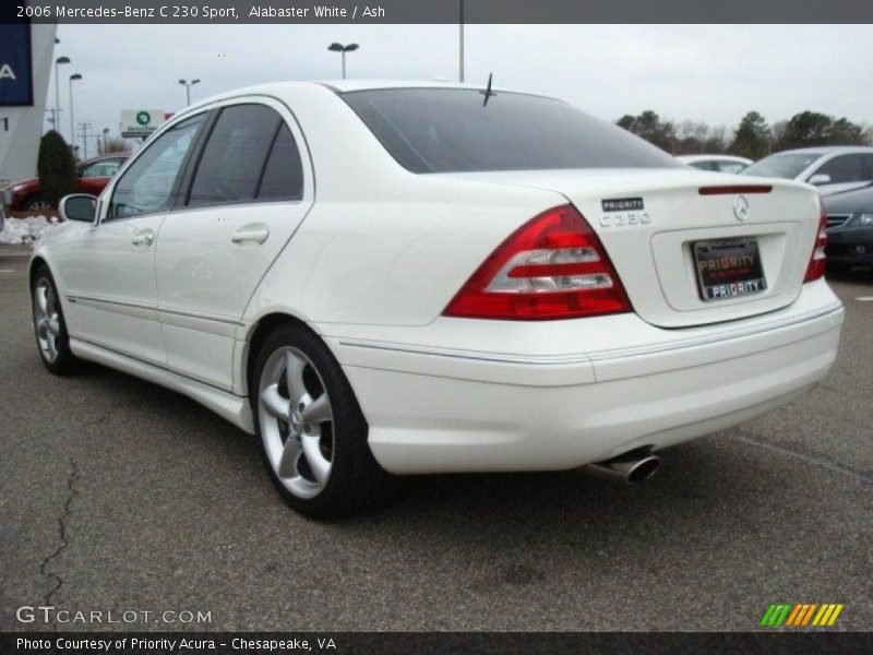Alabaster White / Ash 2006 Mercedes-Benz C 230 Sport