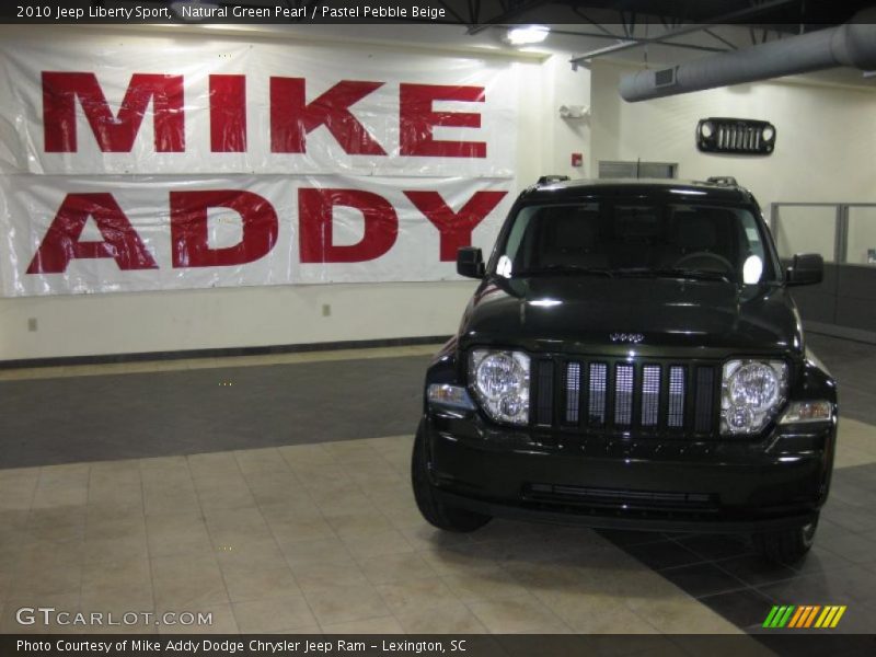 Natural Green Pearl / Pastel Pebble Beige 2010 Jeep Liberty Sport