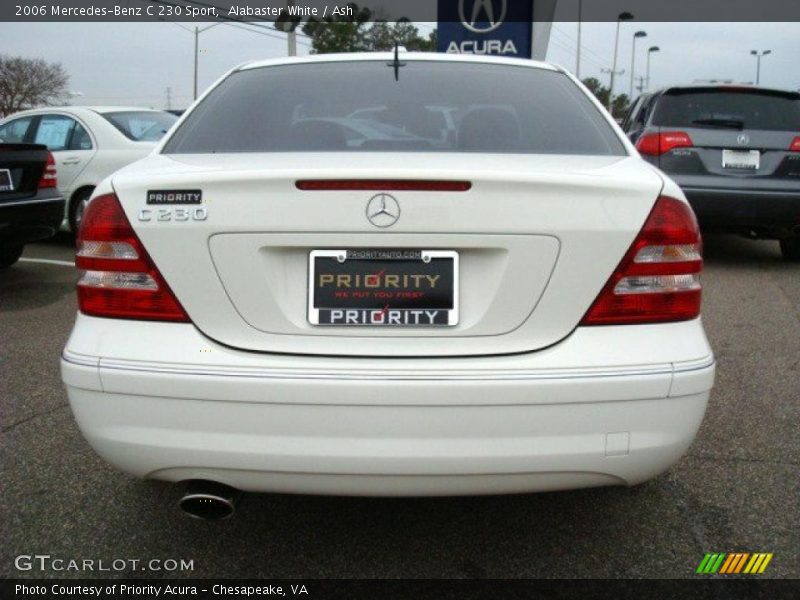Alabaster White / Ash 2006 Mercedes-Benz C 230 Sport