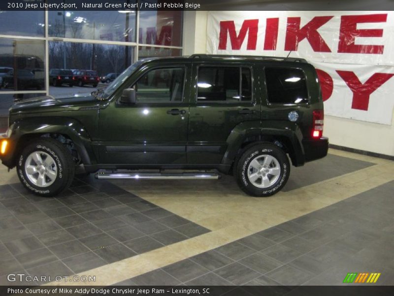 Natural Green Pearl / Pastel Pebble Beige 2010 Jeep Liberty Sport