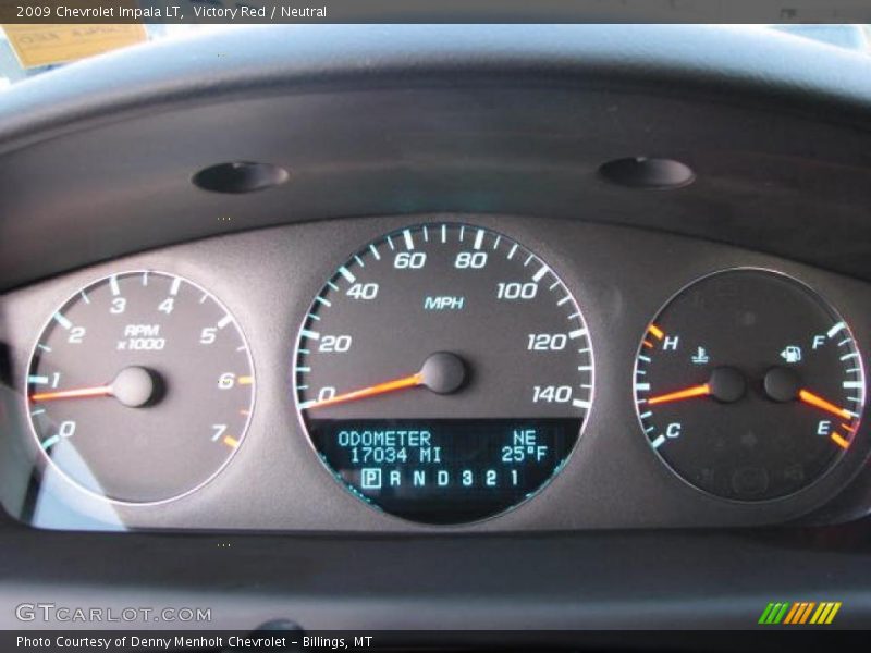 Victory Red / Neutral 2009 Chevrolet Impala LT