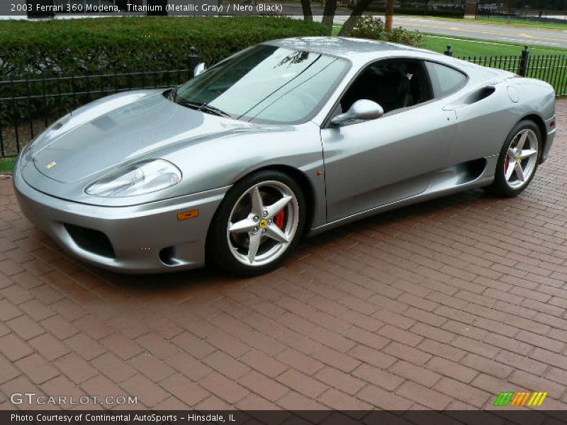 Titanium (Metallic Gray) / Nero (Black) 2003 Ferrari 360 Modena