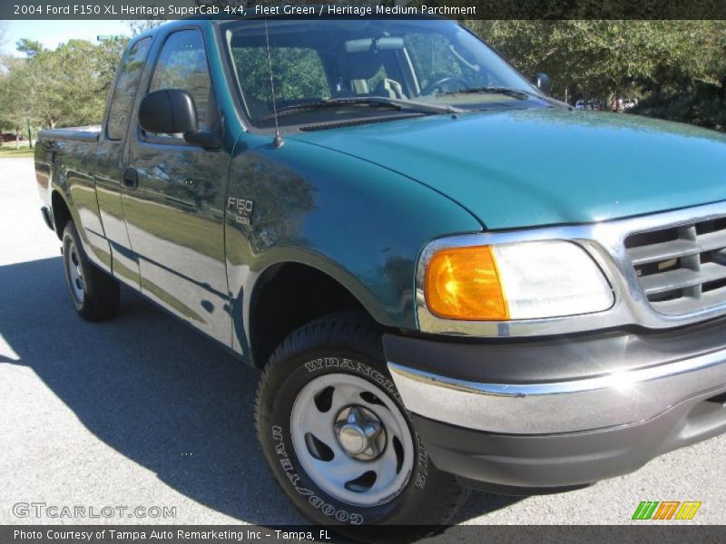 Fleet Green / Heritage Medium Parchment 2004 Ford F150 XL Heritage SuperCab 4x4