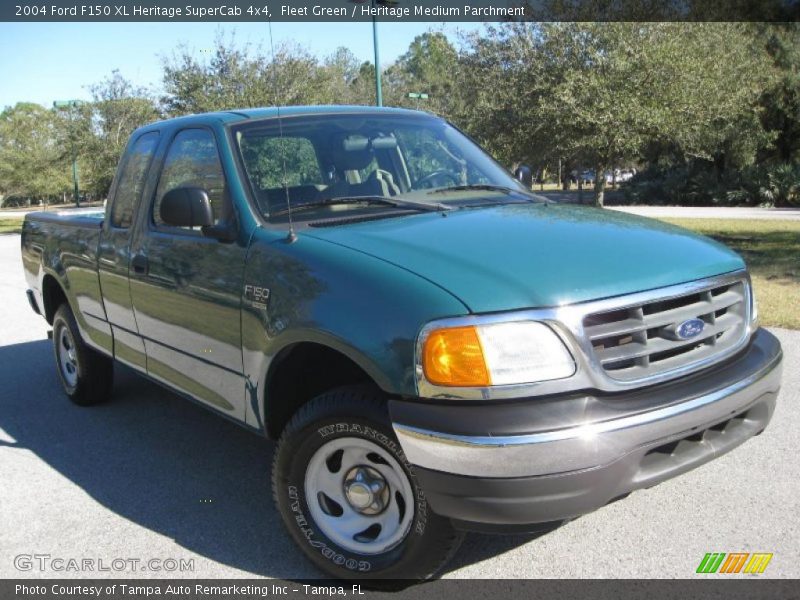 Fleet Green / Heritage Medium Parchment 2004 Ford F150 XL Heritage SuperCab 4x4