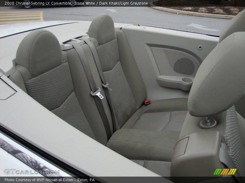 Stone White / Dark Khaki/Light Graystone 2008 Chrysler Sebring LX Convertible
