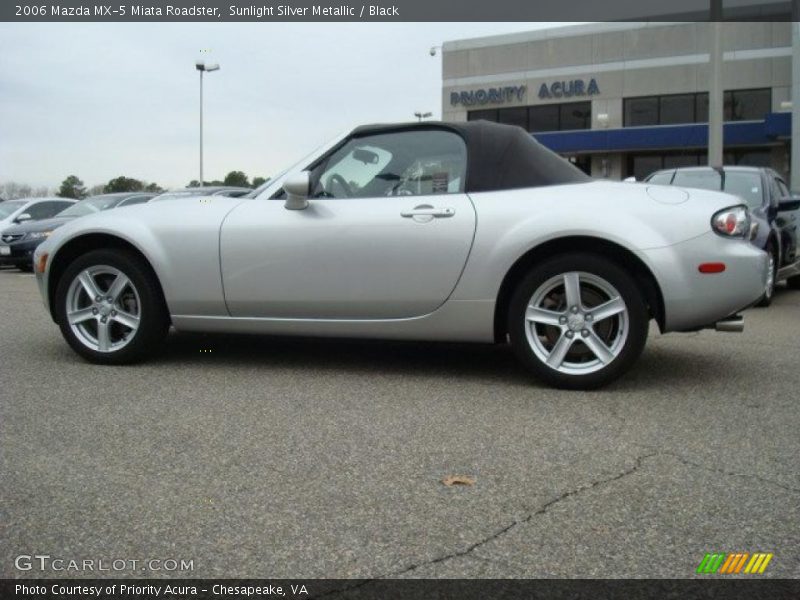 Sunlight Silver Metallic / Black 2006 Mazda MX-5 Miata Roadster